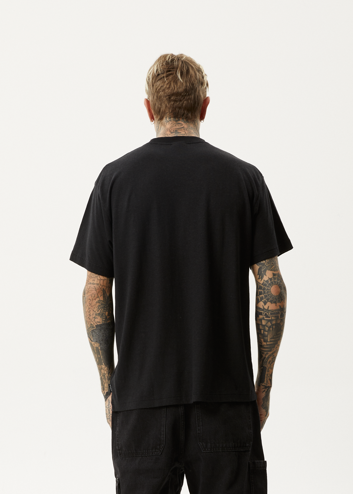 AFENDS Mens Let It Grow - Boxy Tee - Black