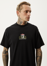 Afends Mens Let It Grow - Boxy T-Shirt - Black - Afends mens let it grow   boxy t shirt   black 