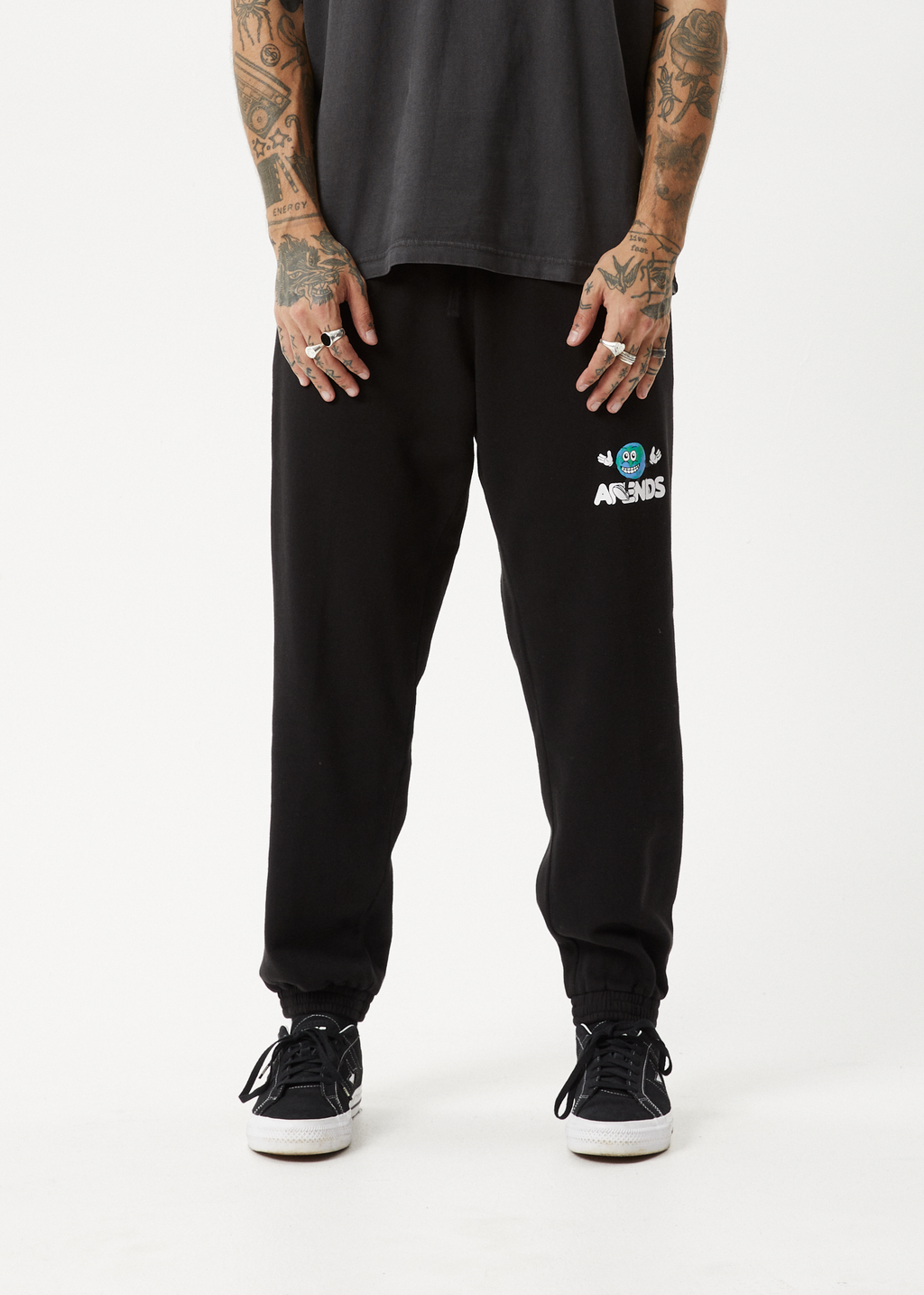 AFENDS Mens Hometown - Track Pant - Black