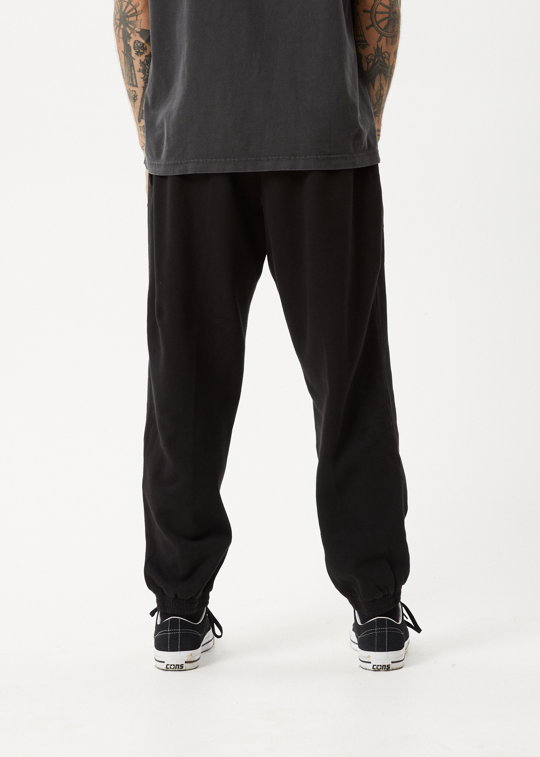 AFENDS Mens Hometown - Track Pants - BLACK 