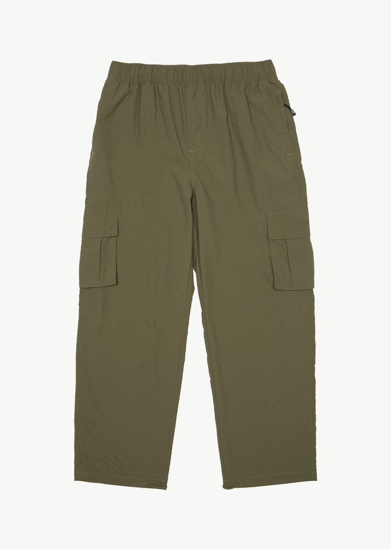 AFENDS Mens Badlands - Cargo Pants - Military