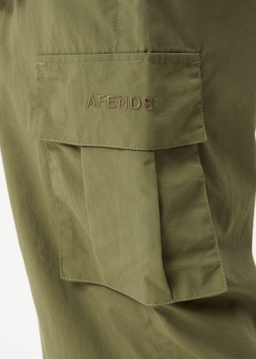 AFENDS Mens Badlands - Cargo Pants - Military 