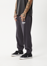 Afends Mens Gothic - Track Pant - Charcoal - Afends mens gothic   track pant   charcoal 