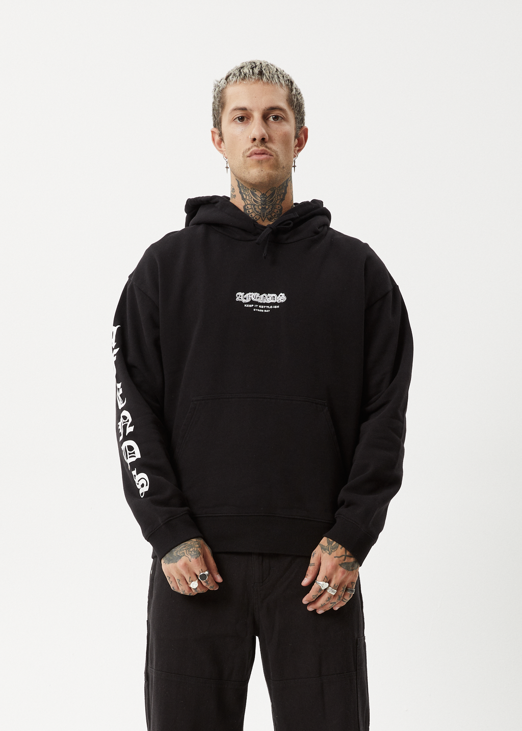 AFENDS Mens Gothic - Hoodie - Black