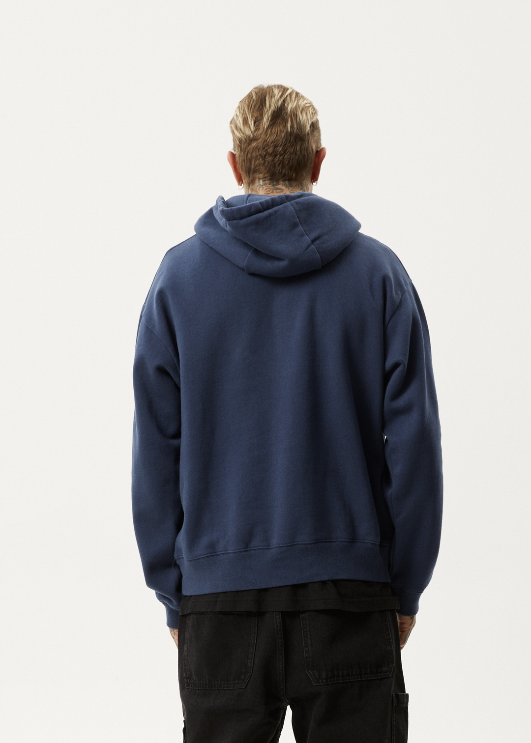 AFENDS Mens Let It Grow - Pull On Hood - Navy 