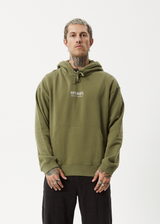 Afends Mens Questions - Pull On Hood - Military - Afends mens questions   pull on hood   military 