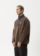 Afends Mens Gothic - Fleece Pullover - Coffee - Afends mens gothic   fleece pullover   coffee 