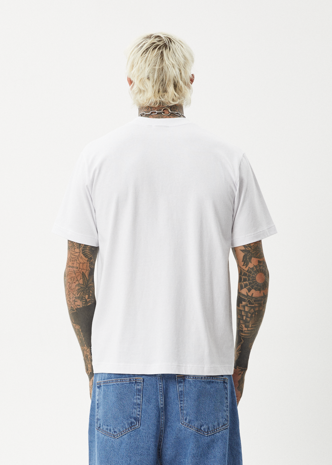 AFENDS Mens Gello - Retro Fit Tee - White 