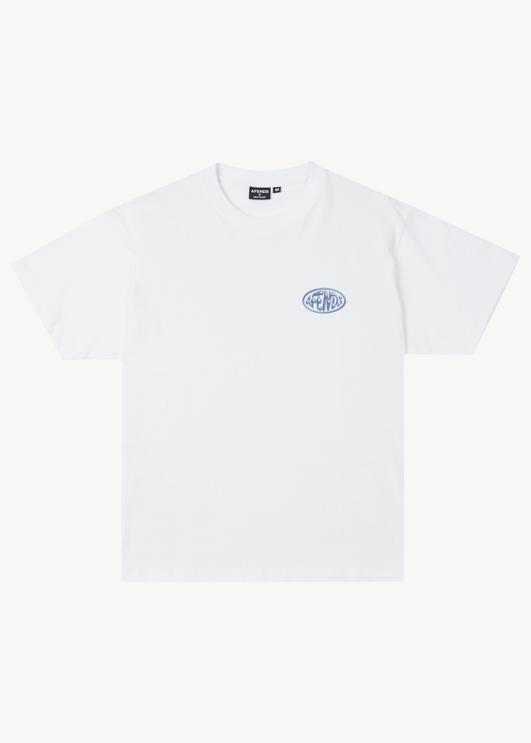 AFENDS Mens Frogga - Heavy Boxy Fit Tee - White 