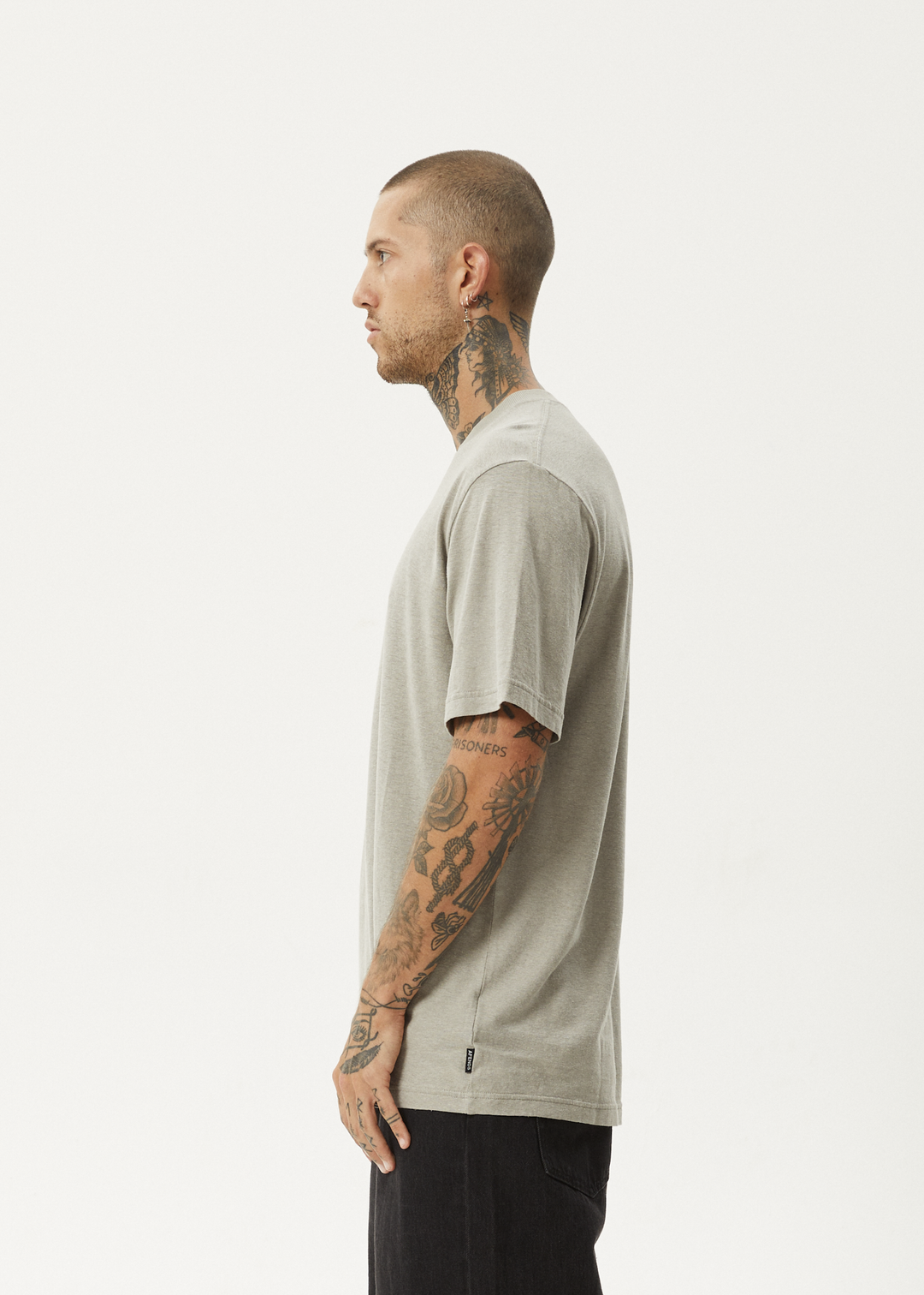 AFENDS Mens Fruiting - Retro Fit Tee - Olive 