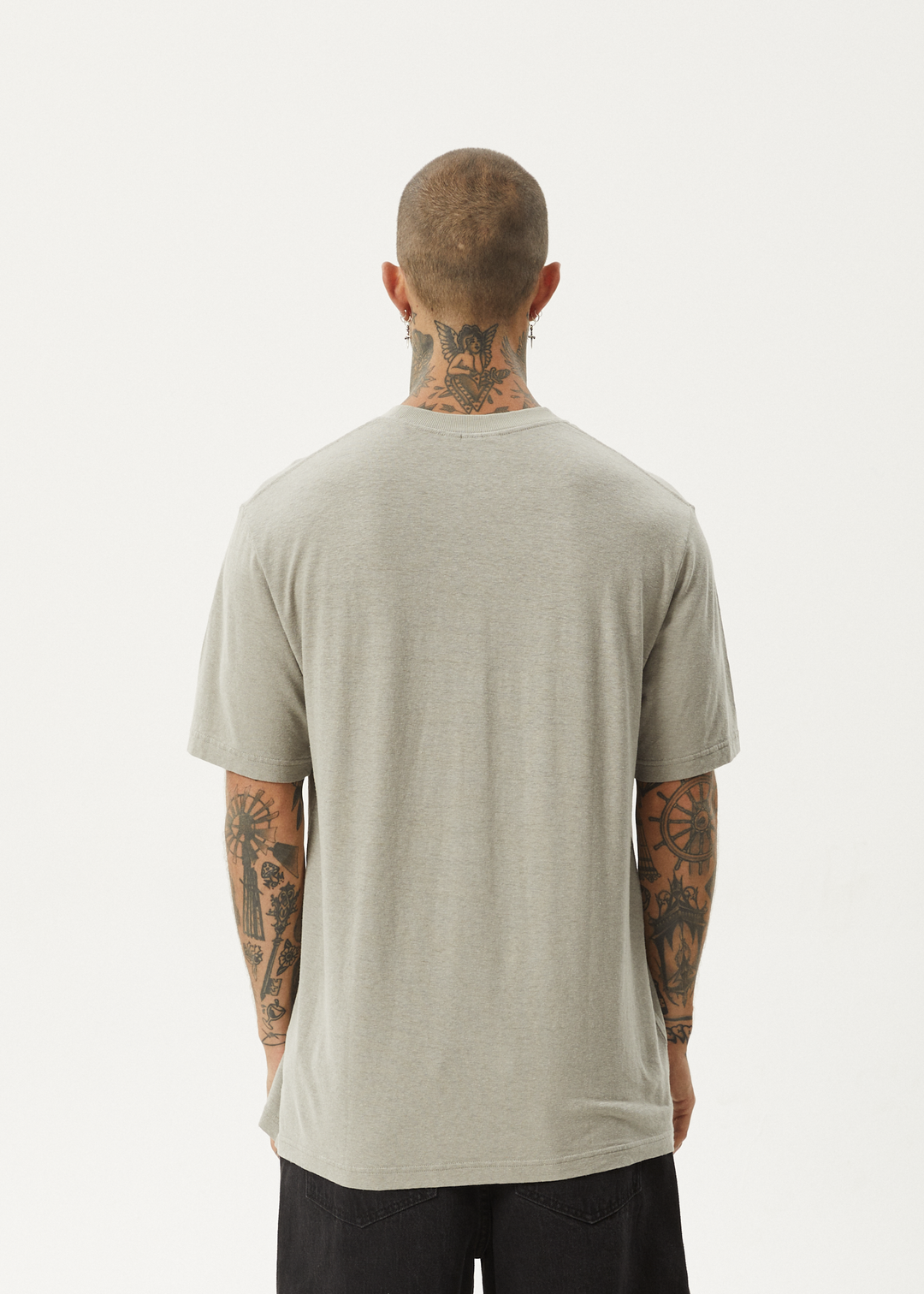 AFENDS Mens Fruiting - Retro Fit Tee - Olive 