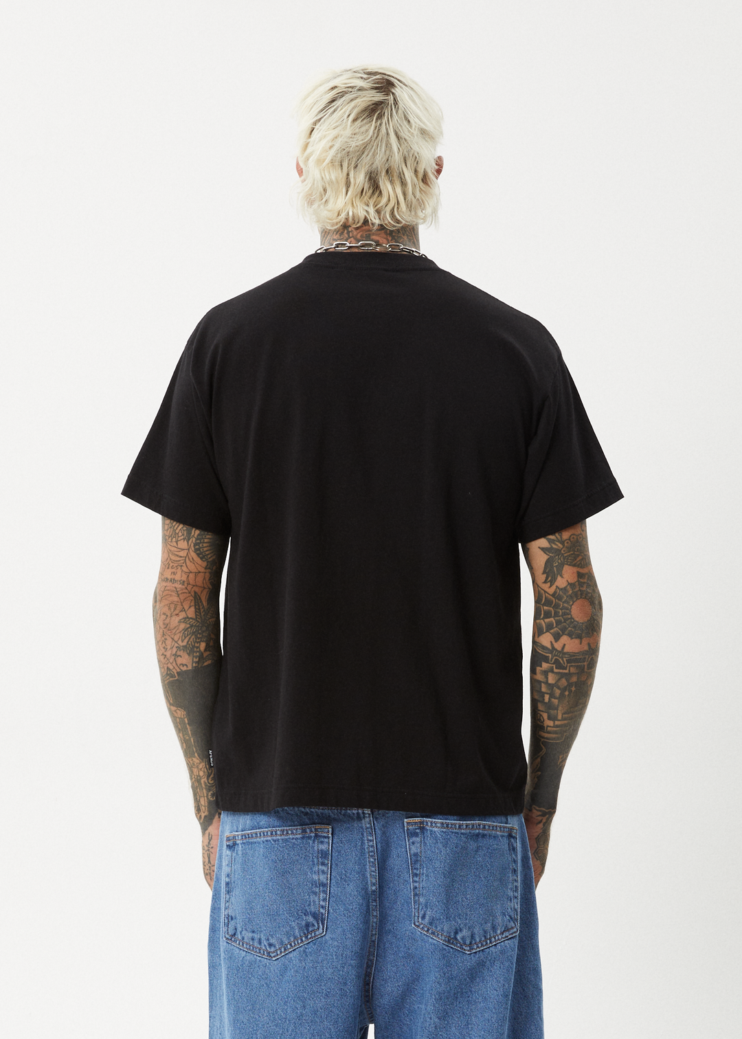 AFENDS Mens Regrowth - Boxy Fit Tee - Black 