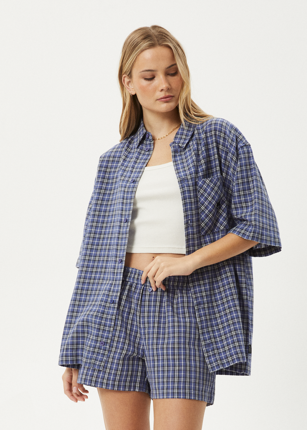 AFENDS Mens Shipwreck - Short Sleeve Shirt - Marlin