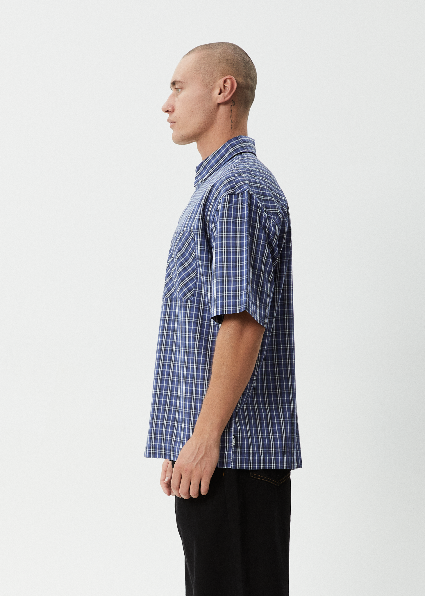 AFENDS Mens Shipwreck - Short Sleeve Shirt - Marlin