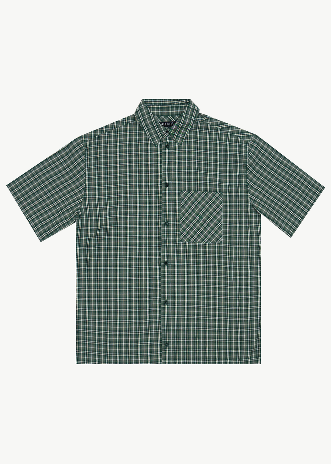 AFENDS Mens Shipwreck - Short Sleeve Shirt - Pine