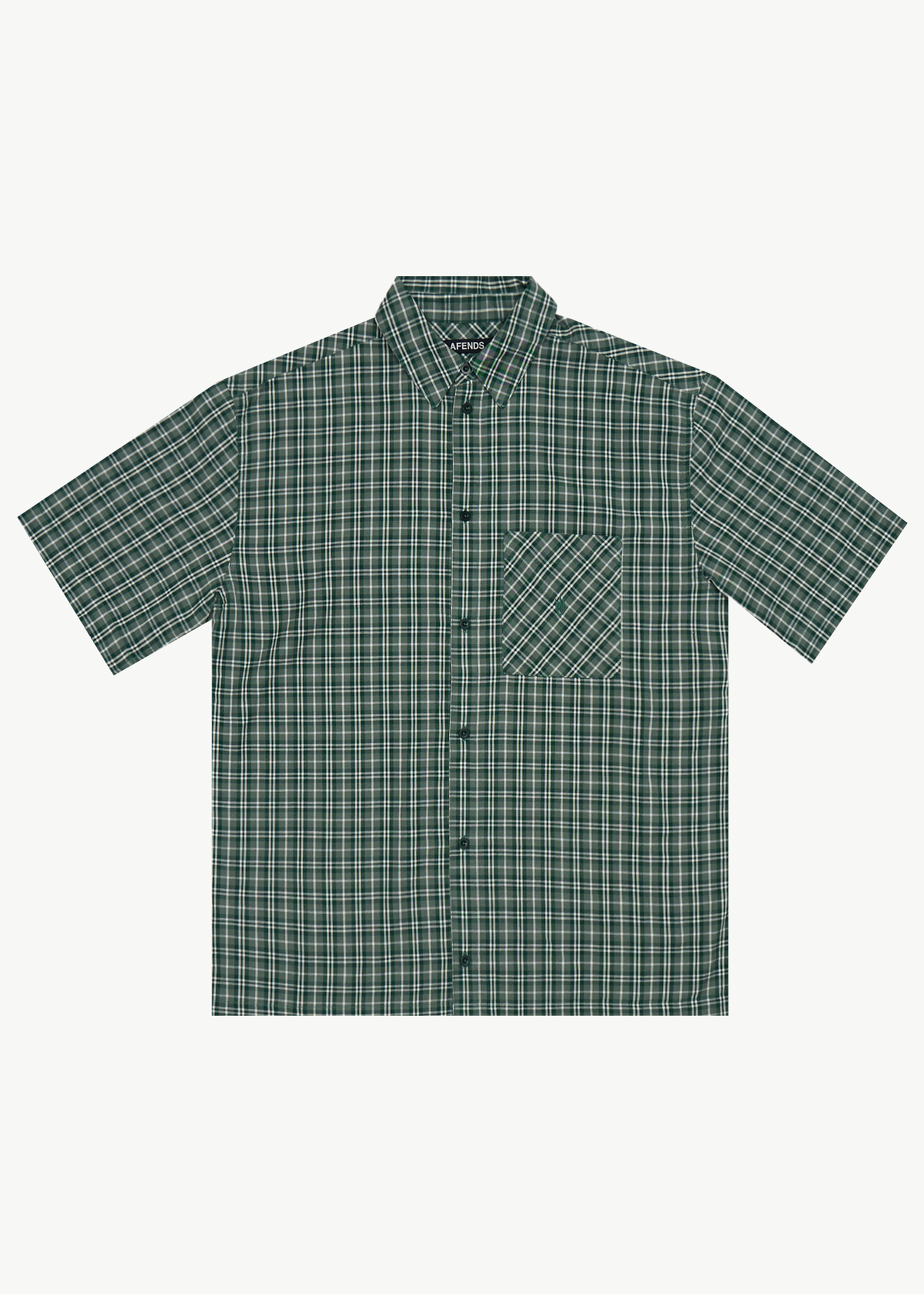 AFENDS Mens Shipwreck - Short Sleeve Shirt - Pine