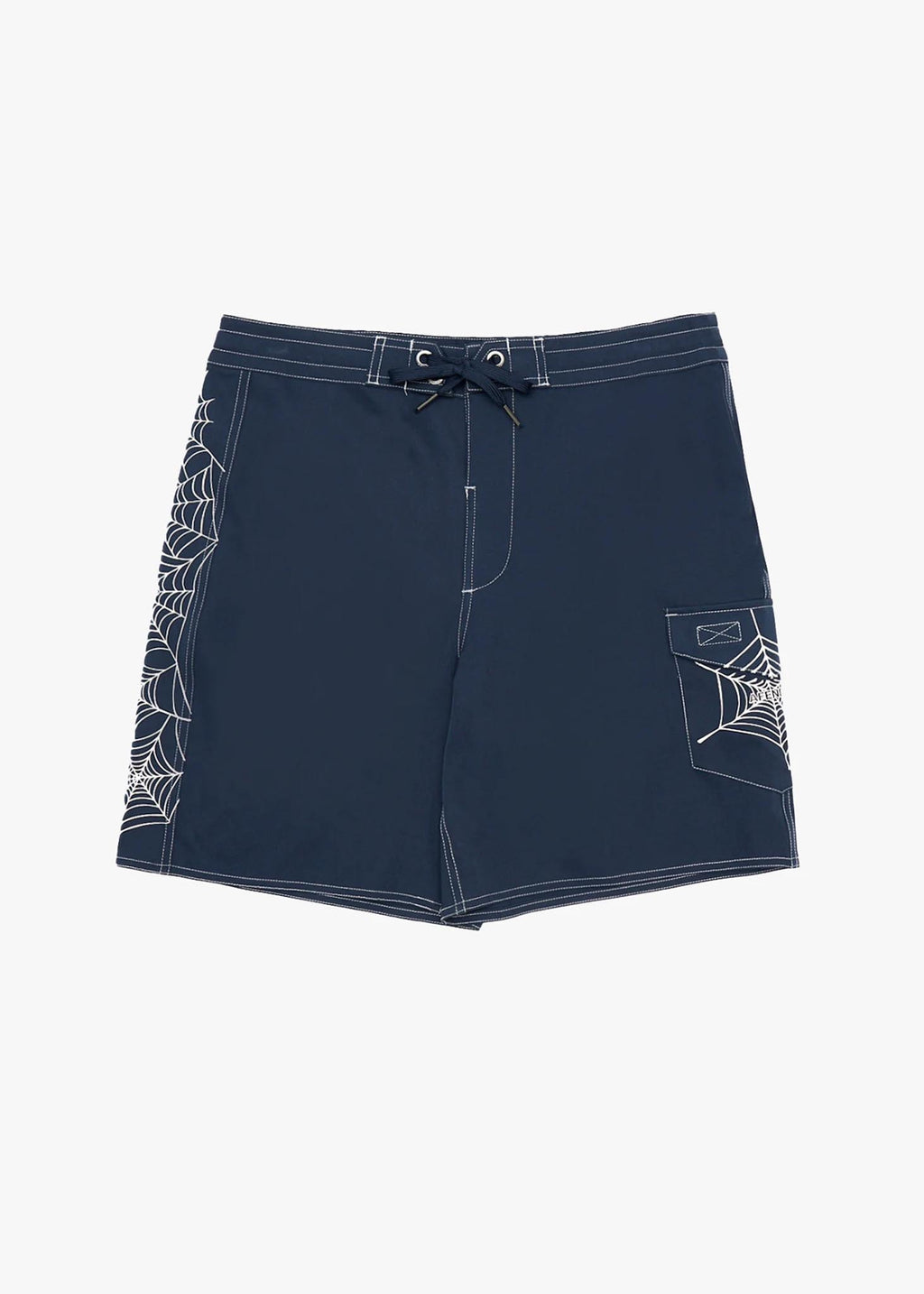 AFENDS Mens Webhead - Surf Related Boardshort 18" - Navy