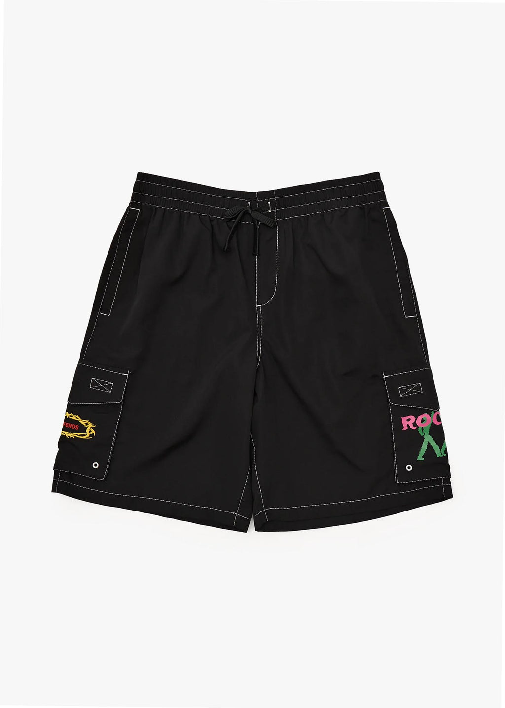 AFENDS Mens Rocked - Cargo Short 21" - Black