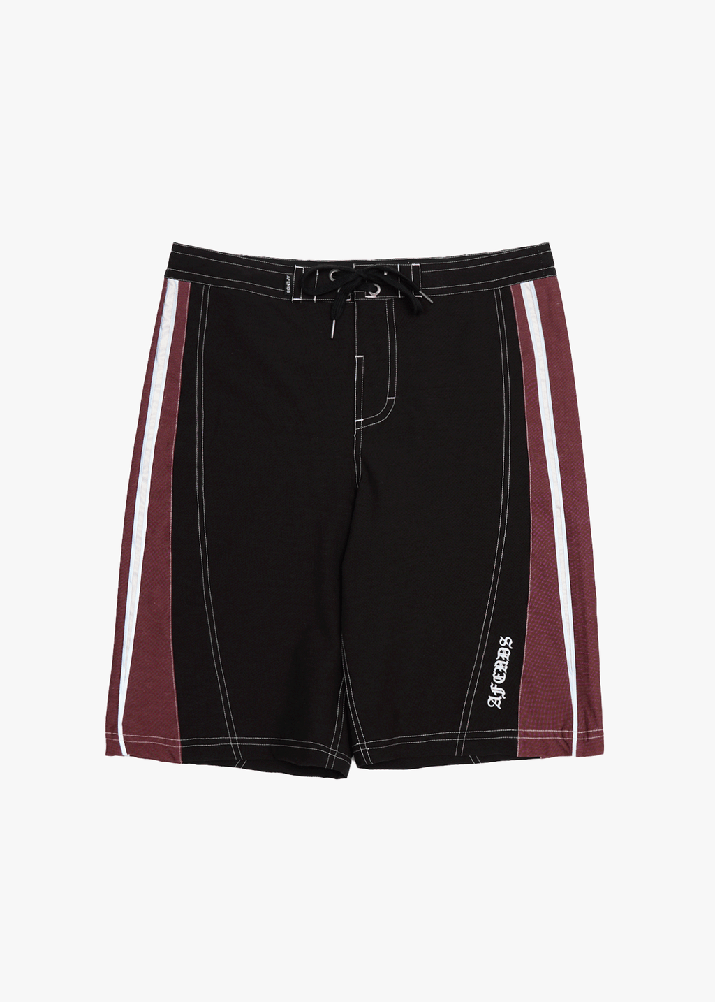 AFENDS Mens Forum - Surf Related Boardshort 22" - Burgundy