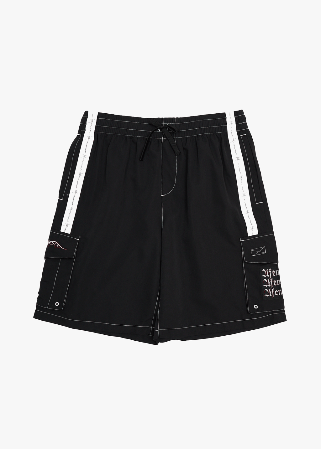 AFENDS Mens Moments - Cargo Short 21" - Black