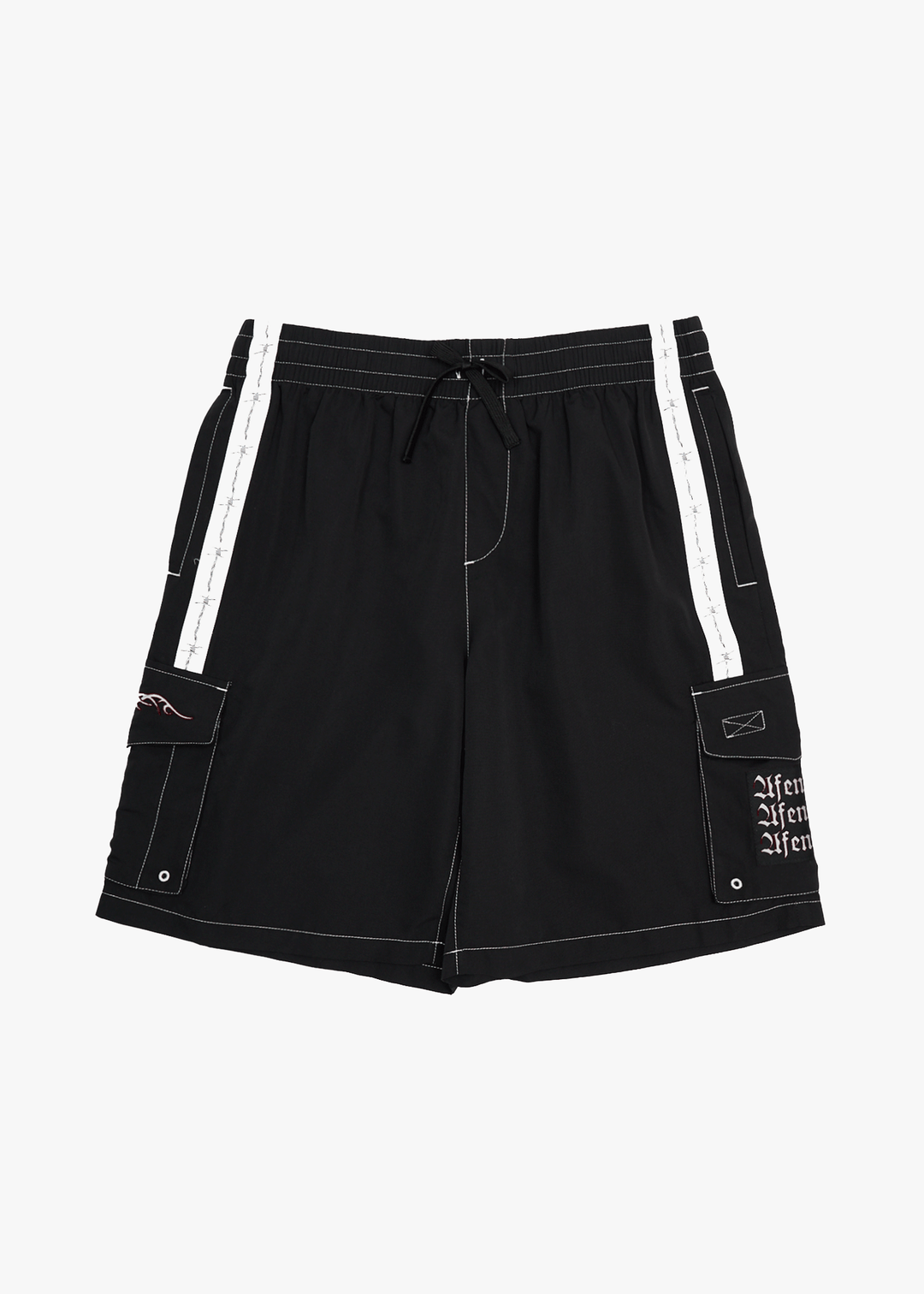 AFENDS Mens Moments - Cargo Short 21" - Black