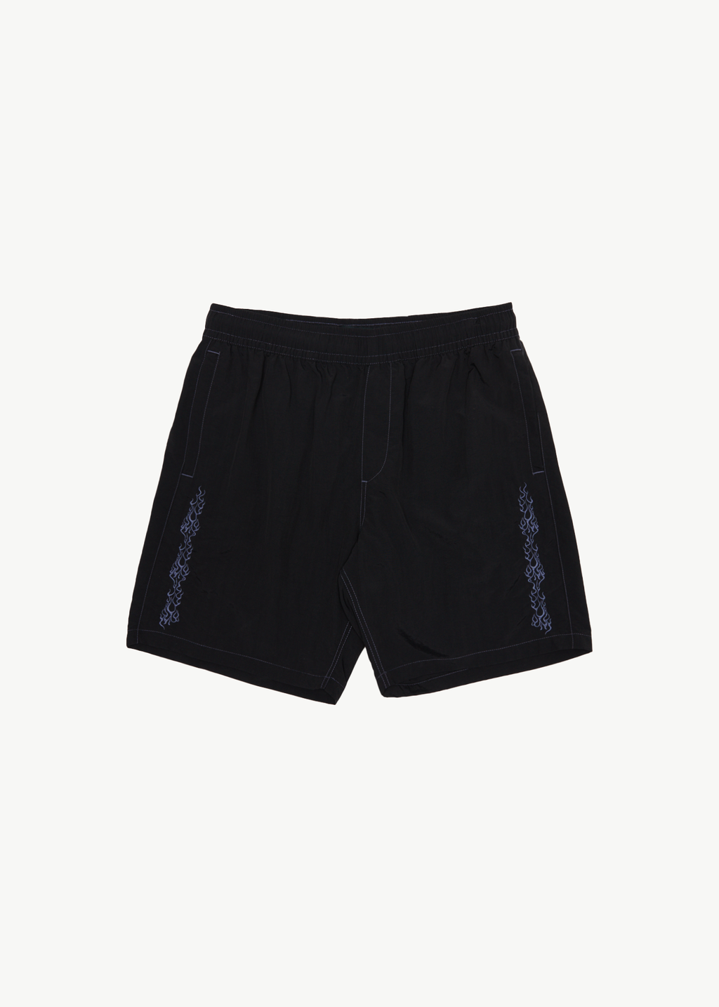 AFENDS Mens Scorched - Baywatch Swim Short 18" - Black