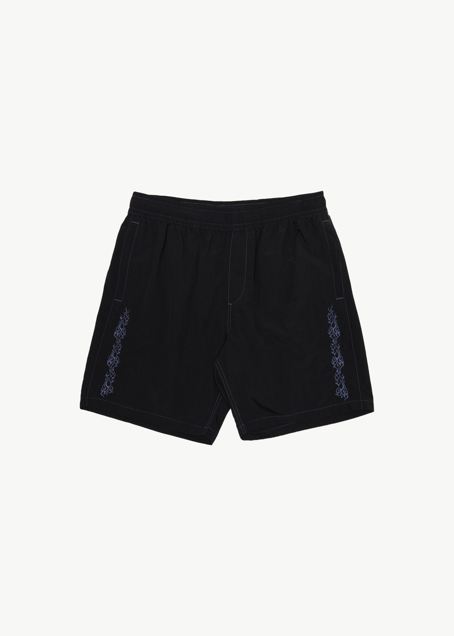 AFENDS Mens Scorched - Baywatch Swim Short 18" - Black