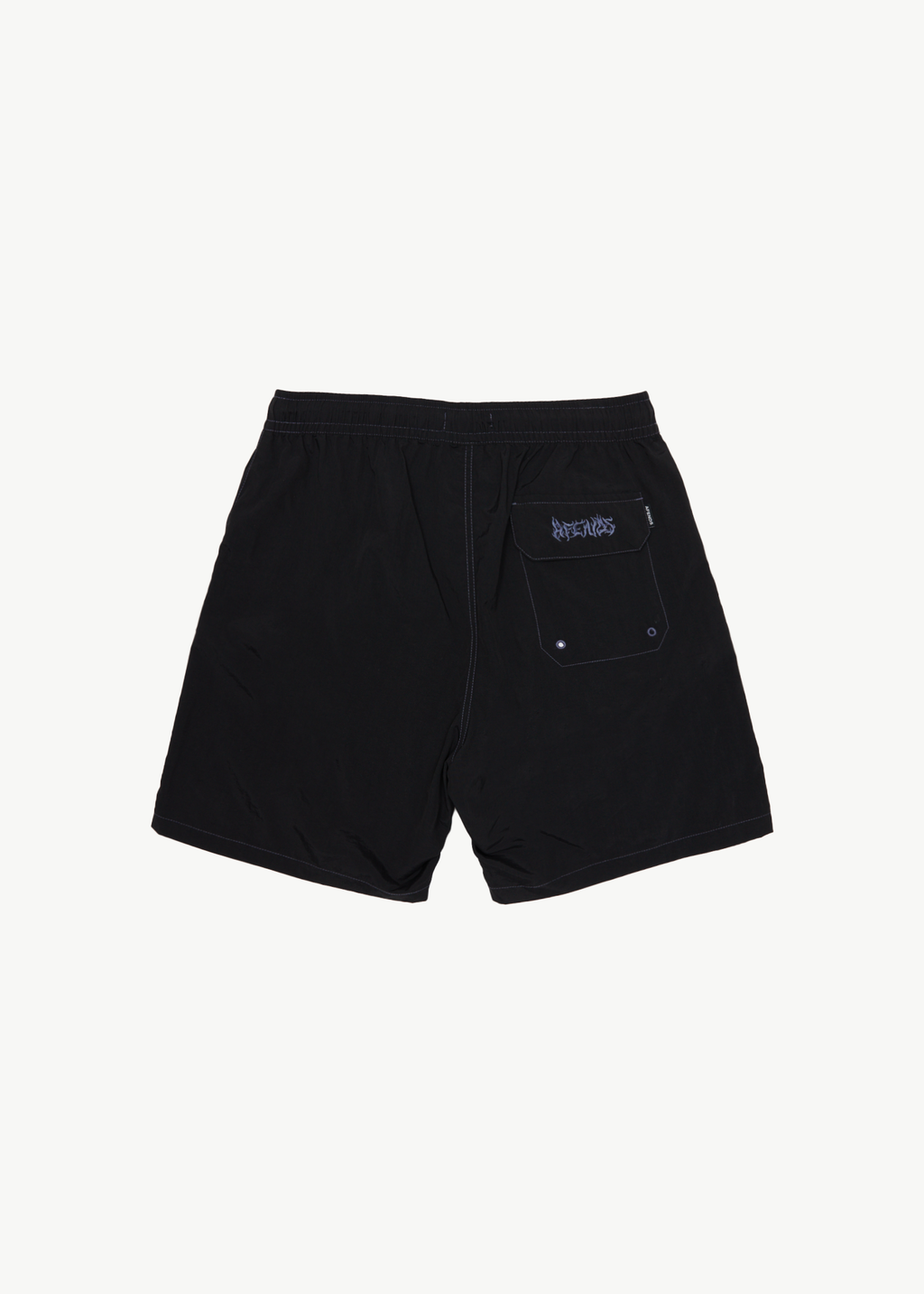 AFENDS Mens Scorched - Baywatch Swim Short 18" - Black