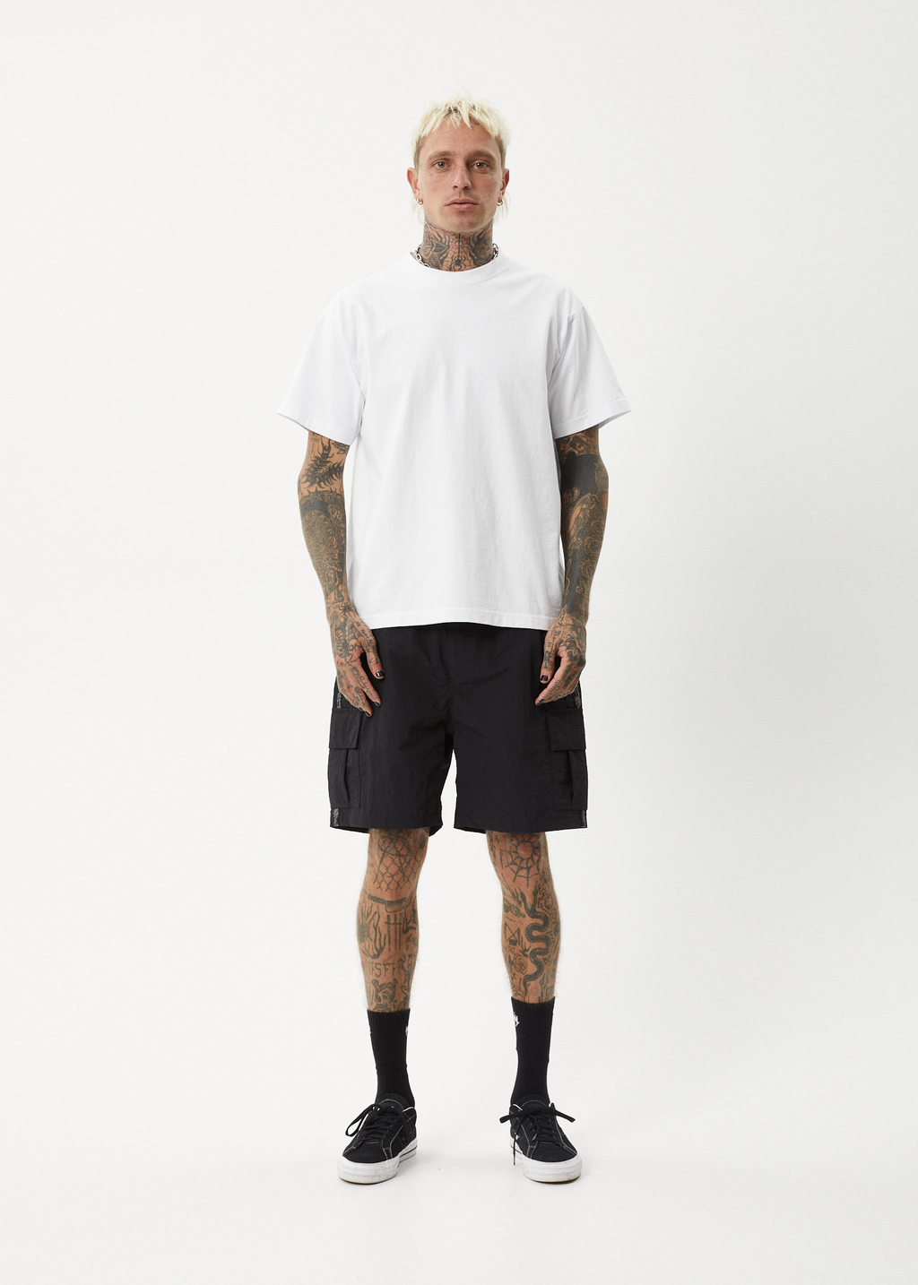 AFENDS Mens Bound - Cargo Short 20" - Black