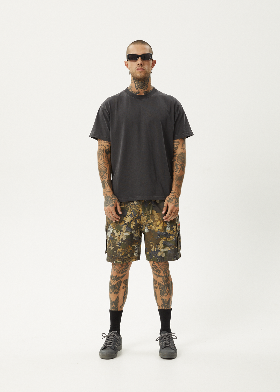 AFENDS Mens Ninety Eights Cargo - Oversized Cargo Short 20 Inch - Find Me 