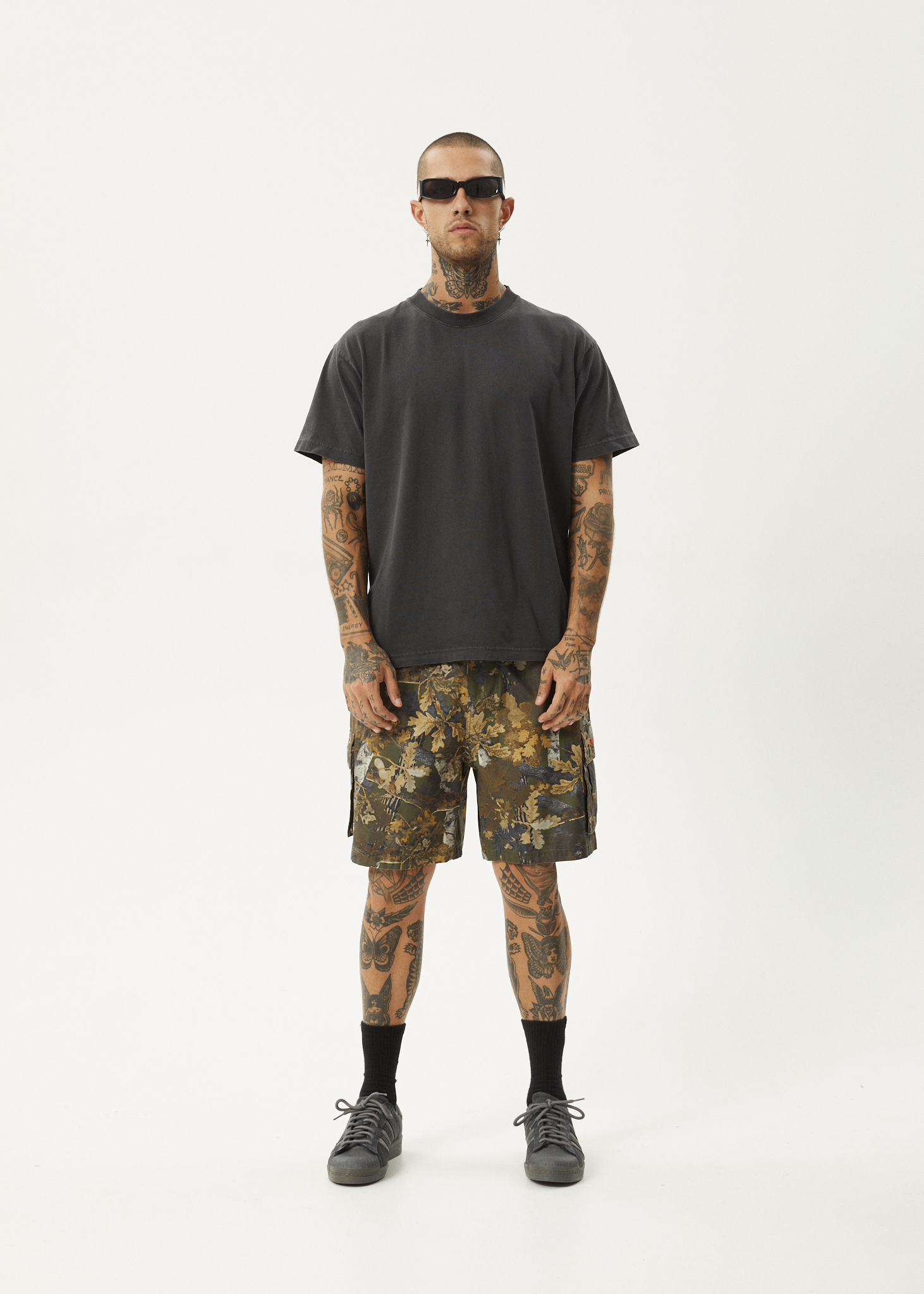 AFENDS Mens Ninety Eights Cargo - Oversized Cargo Short 20" - Find Me