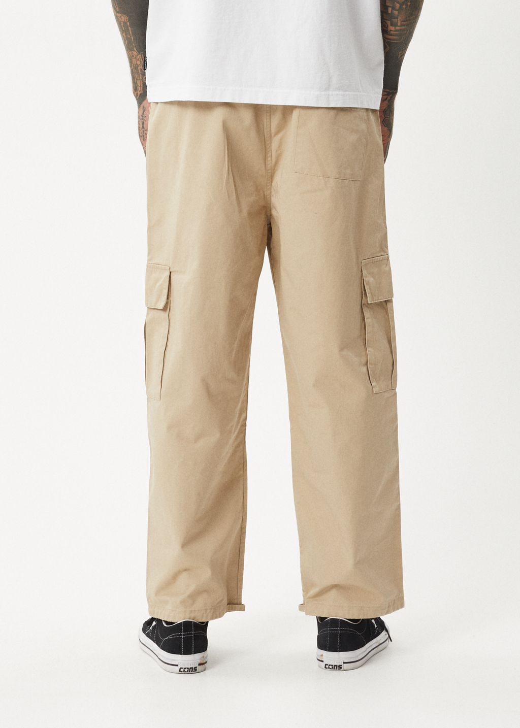 AFENDS Mens Atlas - Twill Cargo Pant - Taupe