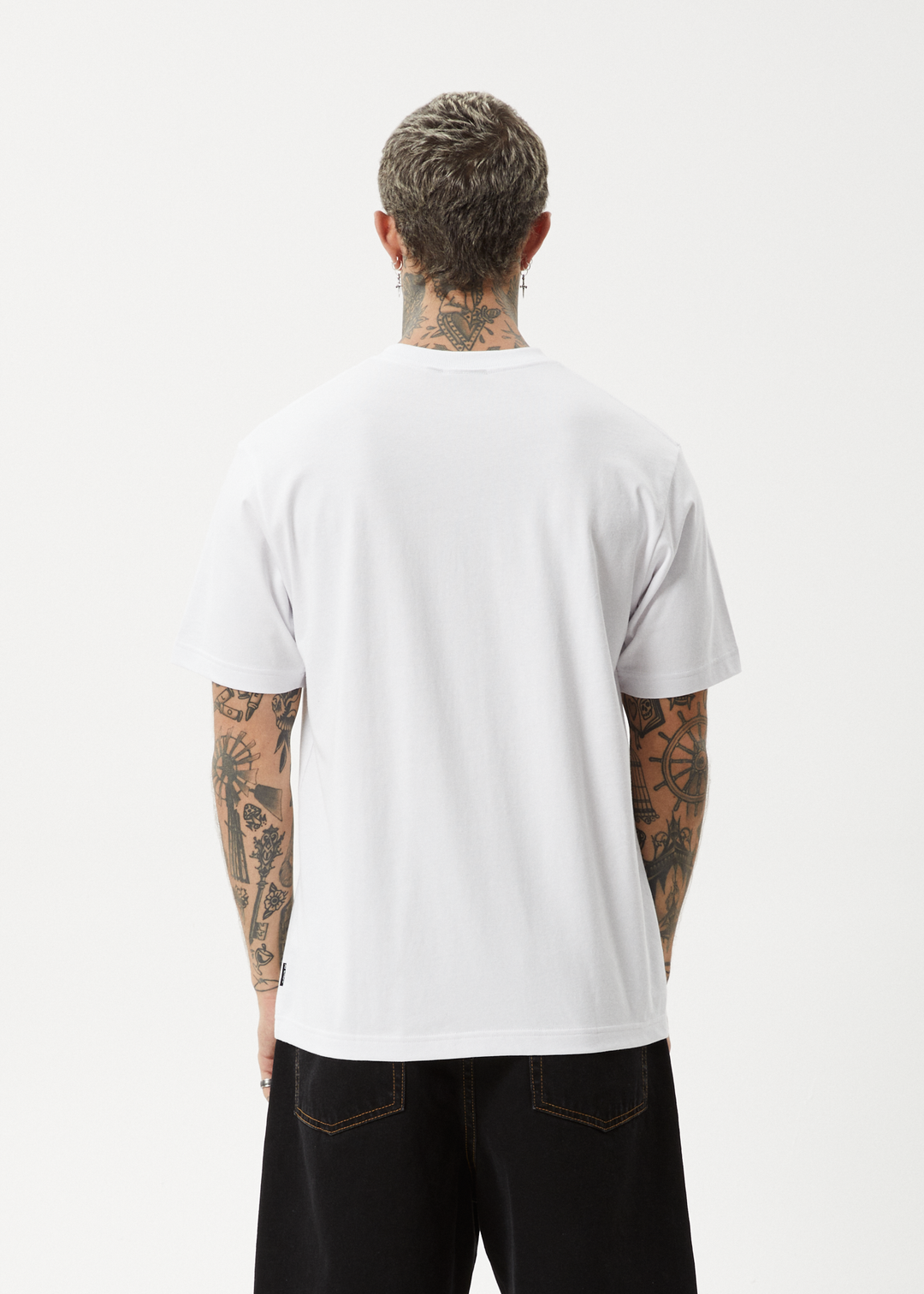 AFENDS Mens Home - Retro Fit Tee - White 