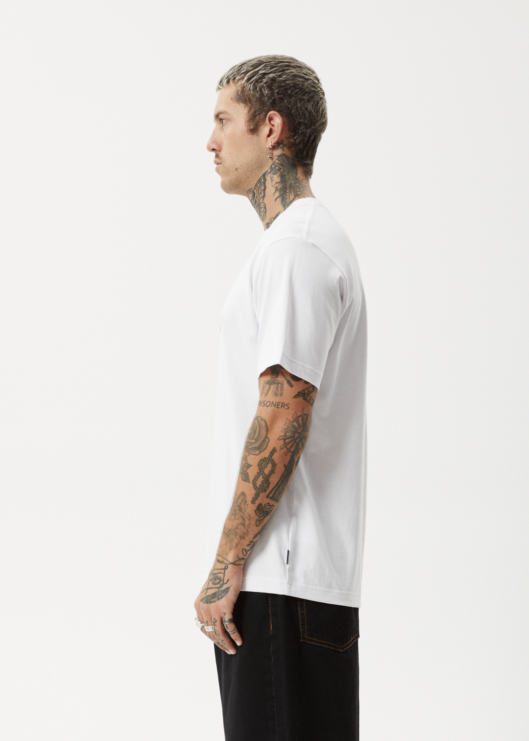 AFENDS Mens Home - Retro Fit Tee - White 