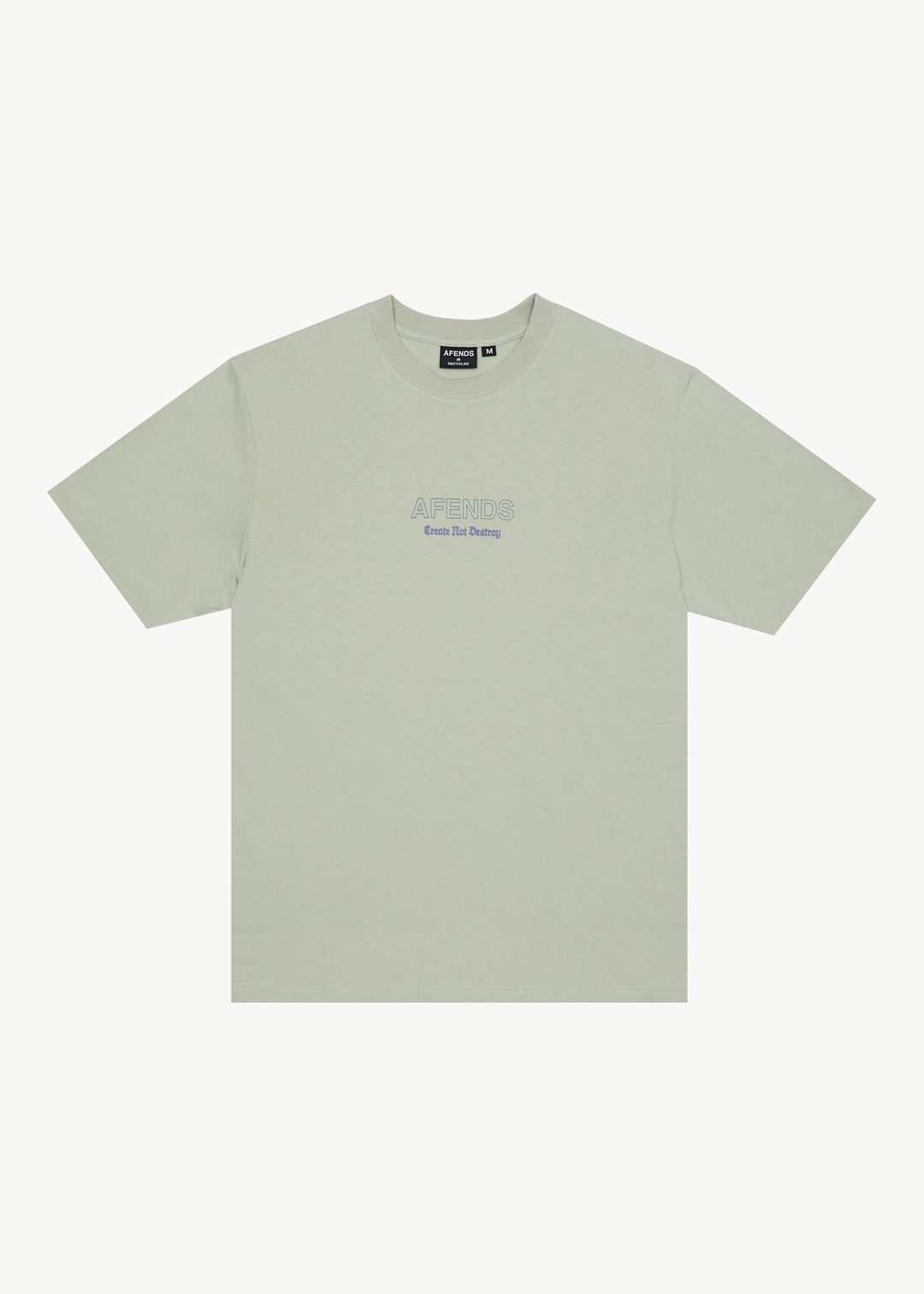 AFENDS Mens Creator - Retro Fit Tee - Eucalyptus 