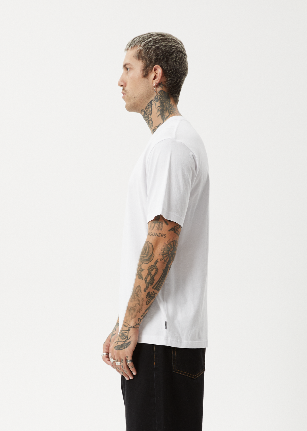 AFENDS Mens Creator - Retro Fit Tee - White 