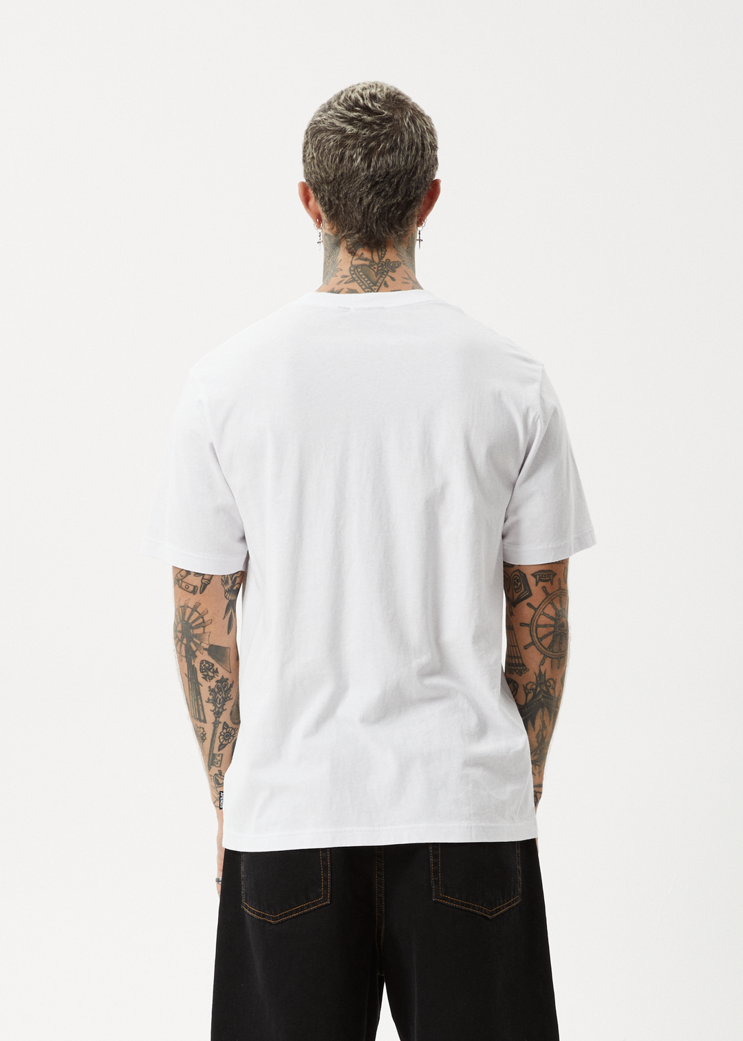 AFENDS Mens Creator - Retro Fit Tee - White 