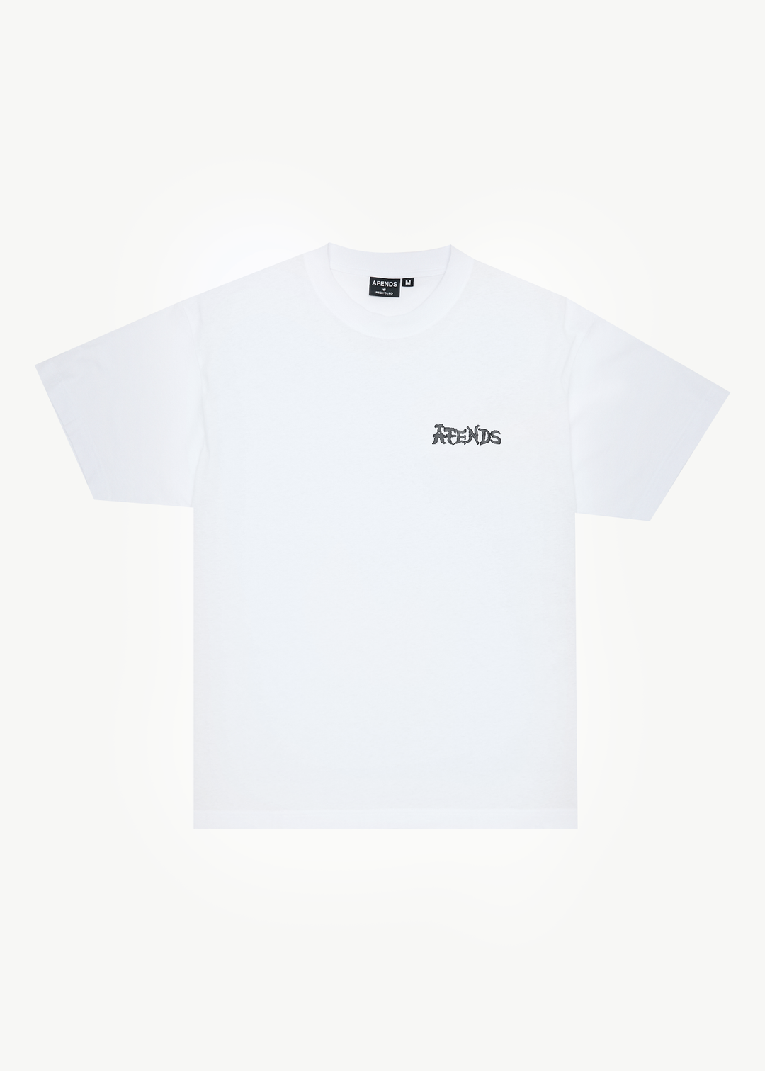 AFENDS Mens Destroyer - Boxy Fit Tee - White 