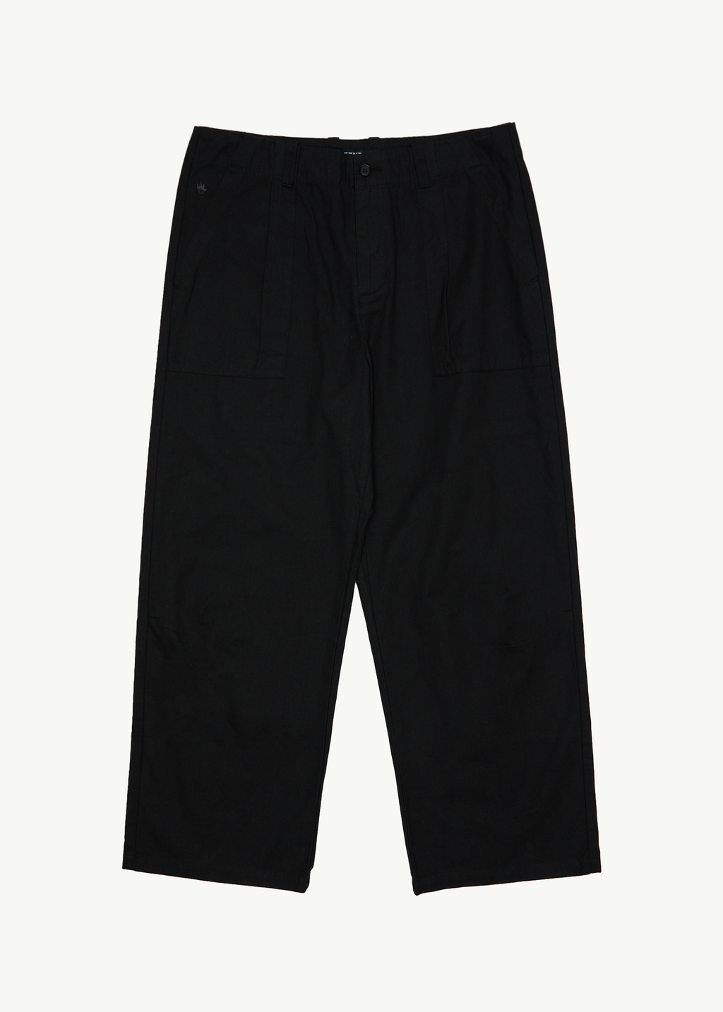 AFENDS Mens Glider - Pleated Pant - Black