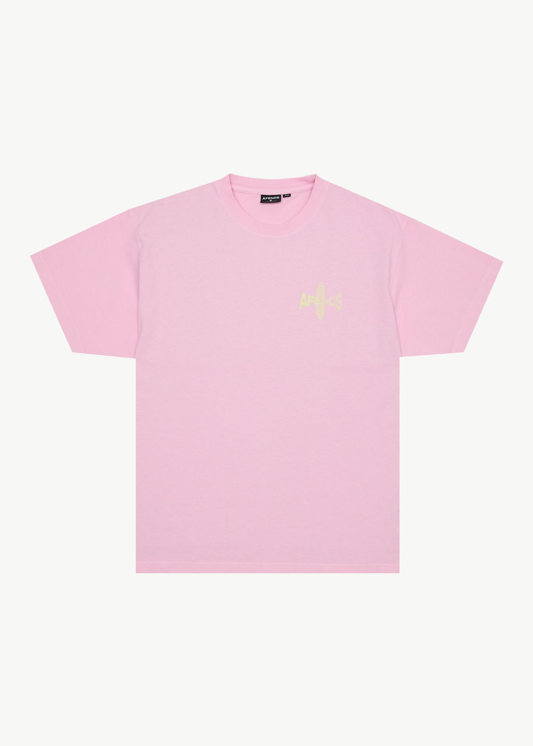 AFENDS Mens Altered - Heavy Weight Boxy Fit Tee - Vintage Pink 