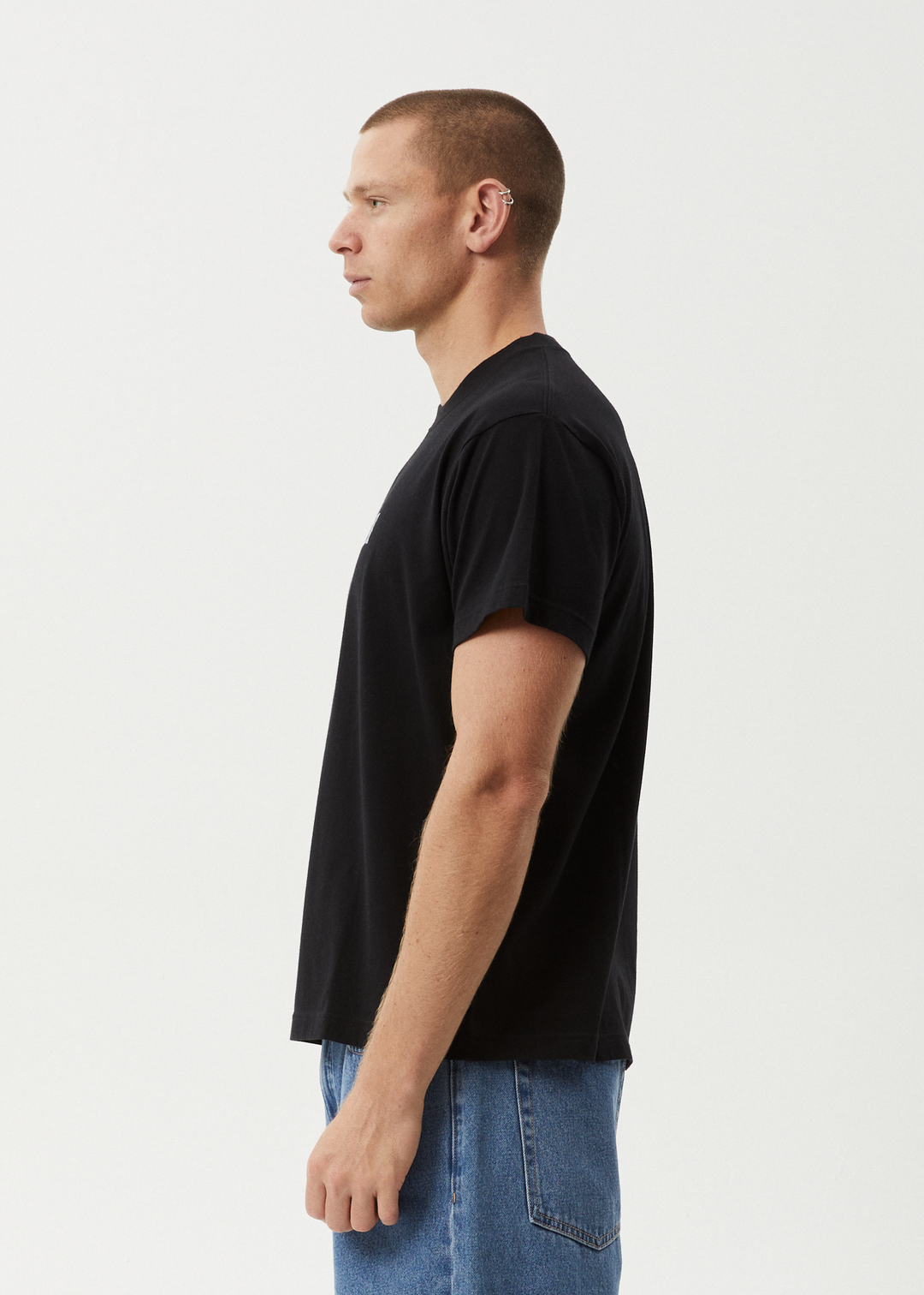 AFENDS Mens Take A Trip - Boxy Fit Tee - Black 