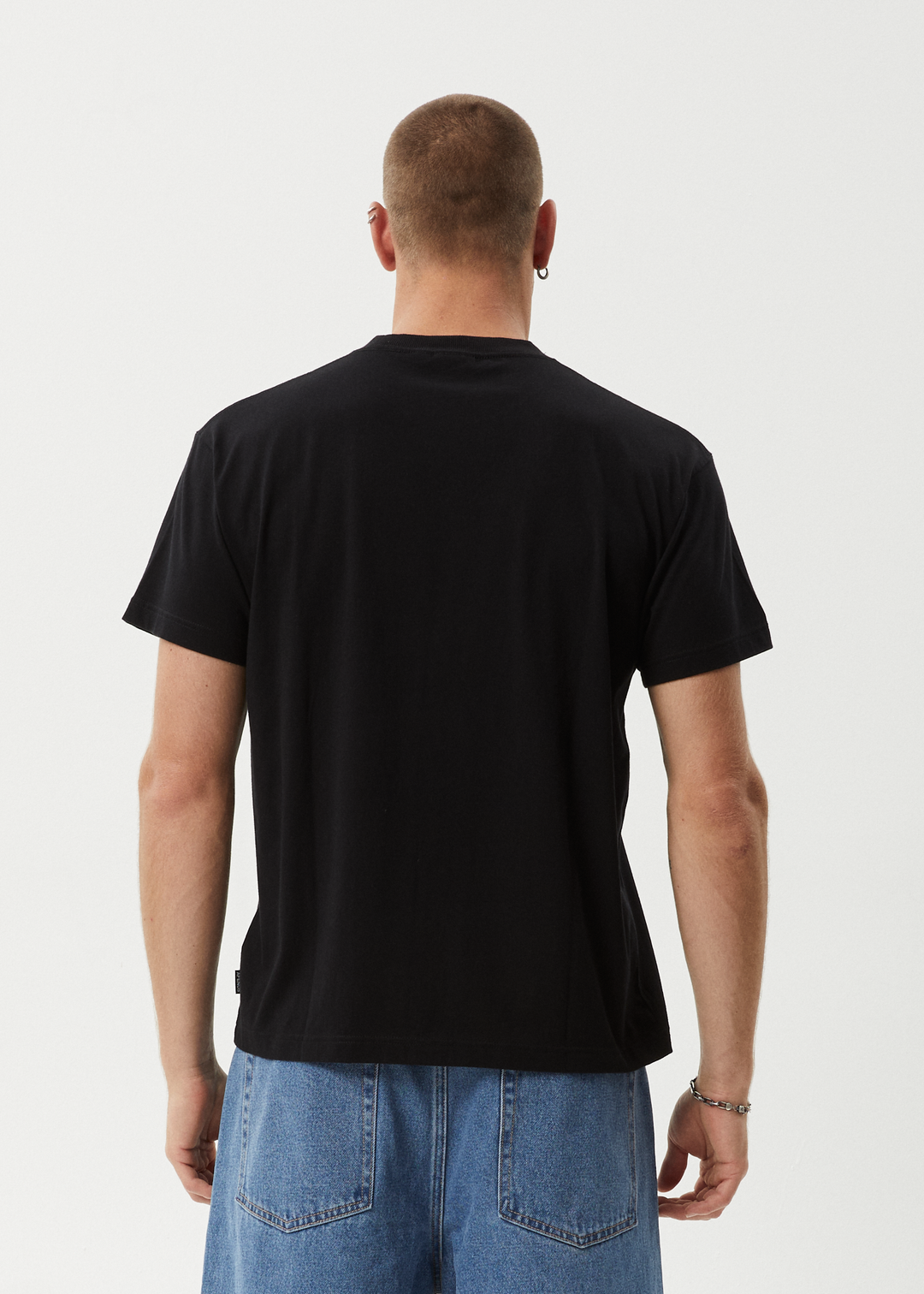 AFENDS Mens Take A Trip - Boxy Fit Tee - Black 