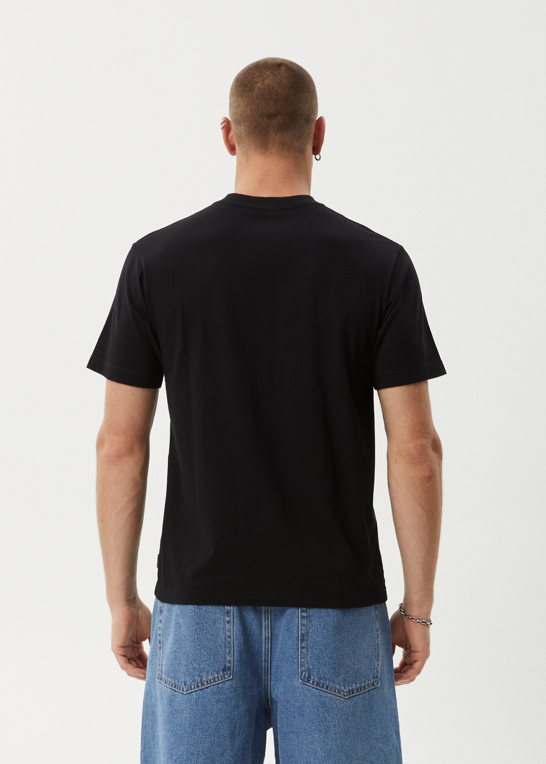 AFENDS Mens Chem Trails - Retro Fit Tee - Black 