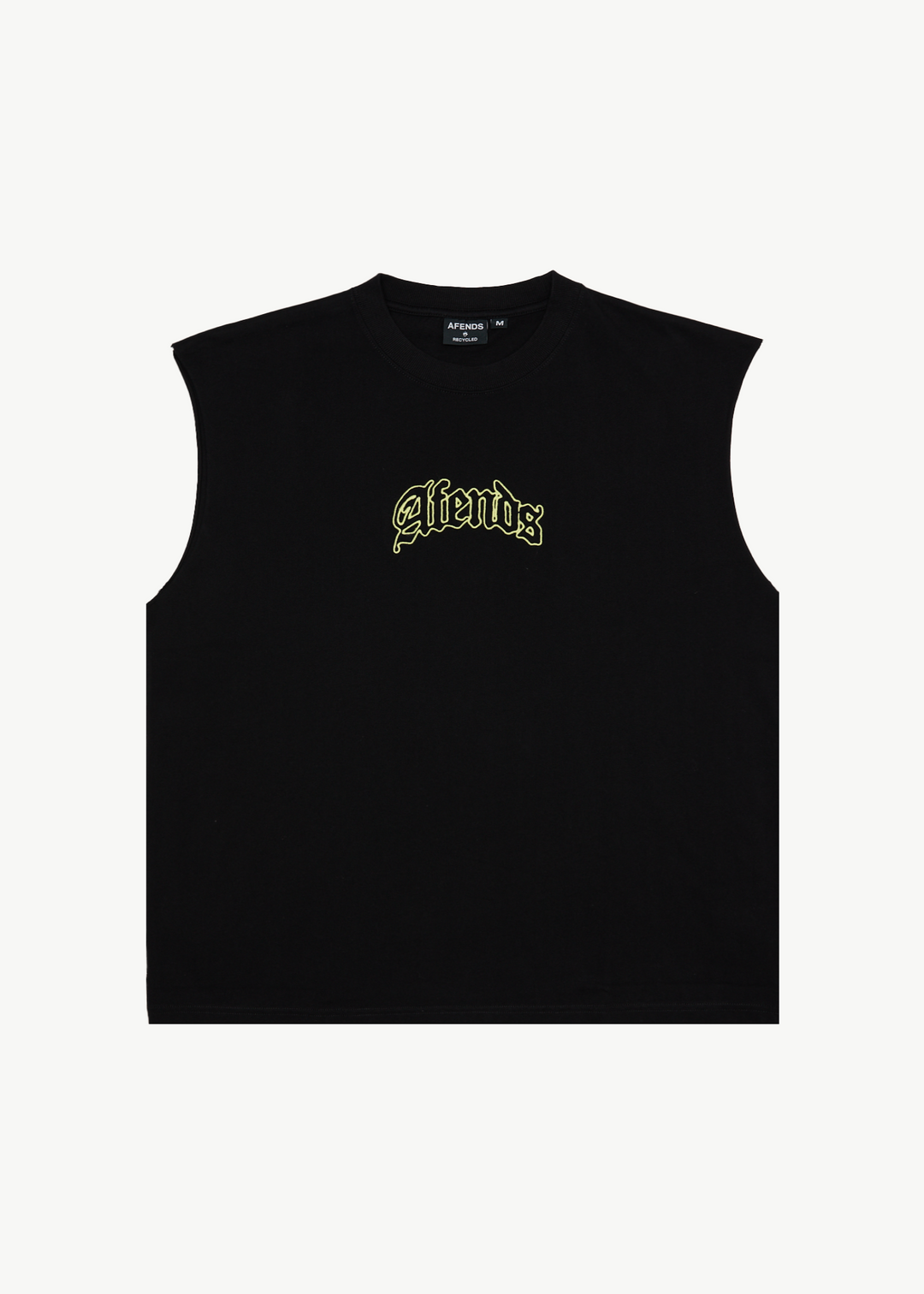 AFENDS Mens Home - Sleeveless Tee - Black 