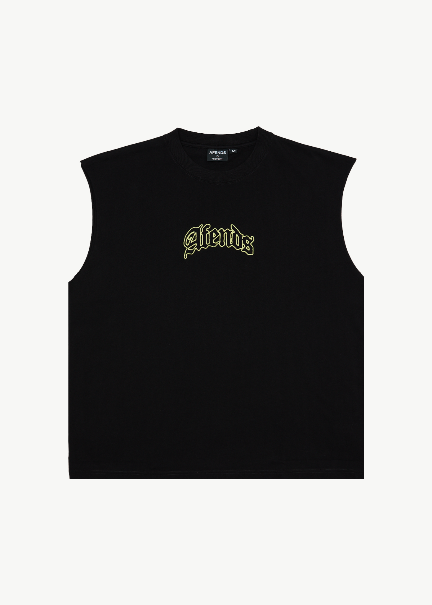 AFENDS Mens Home - Sleeveless Tee - Black