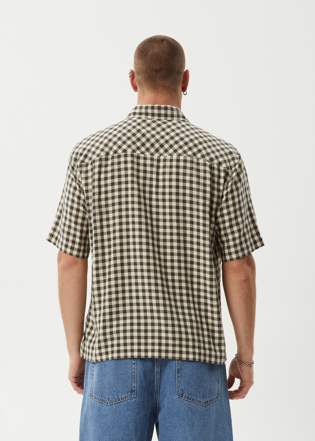 AFENDS Mens Gambet - Short Sleeve Shirt - Sand 