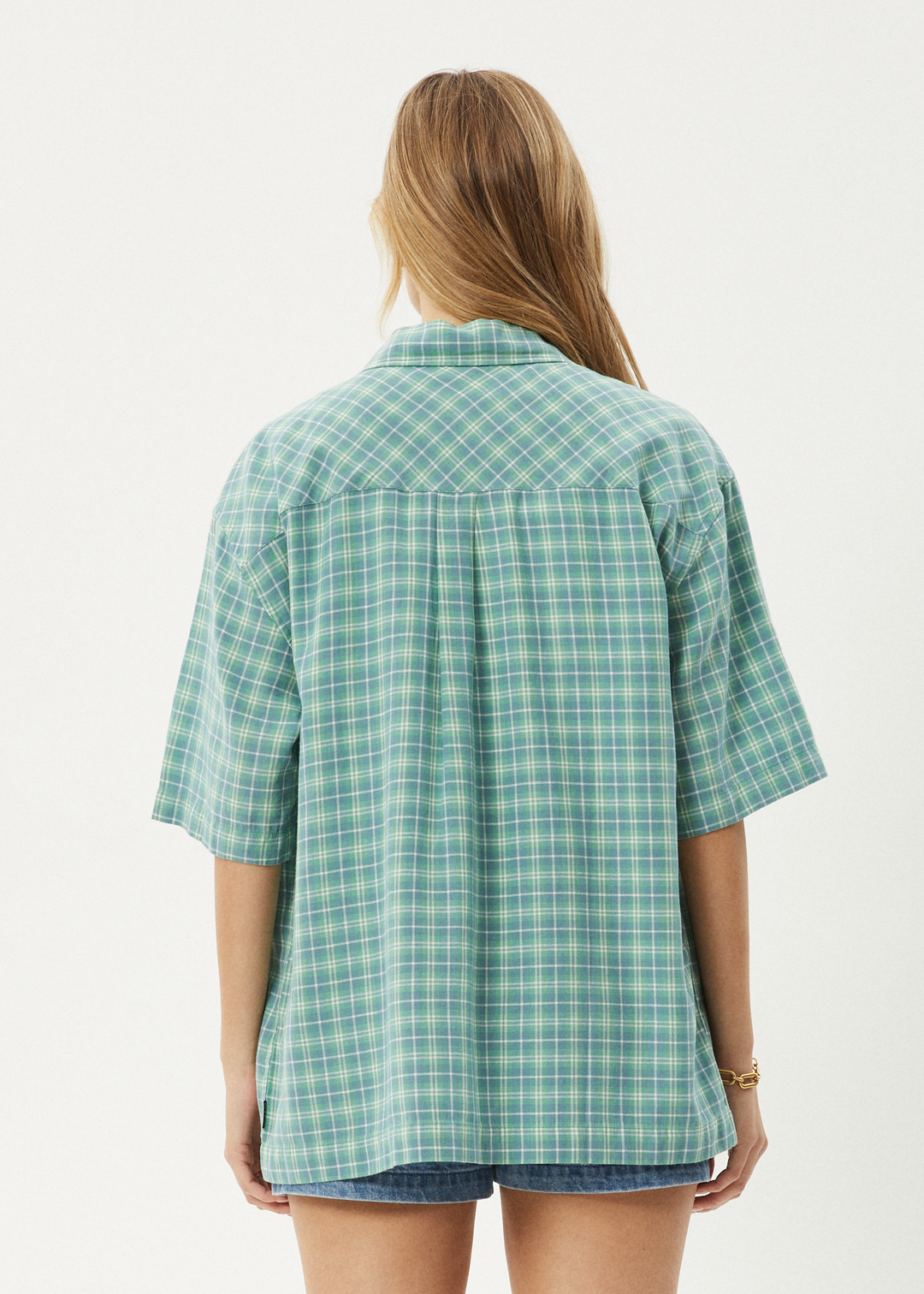 AFENDS Mens Creator - Short Sleeve Shirt - Pine 