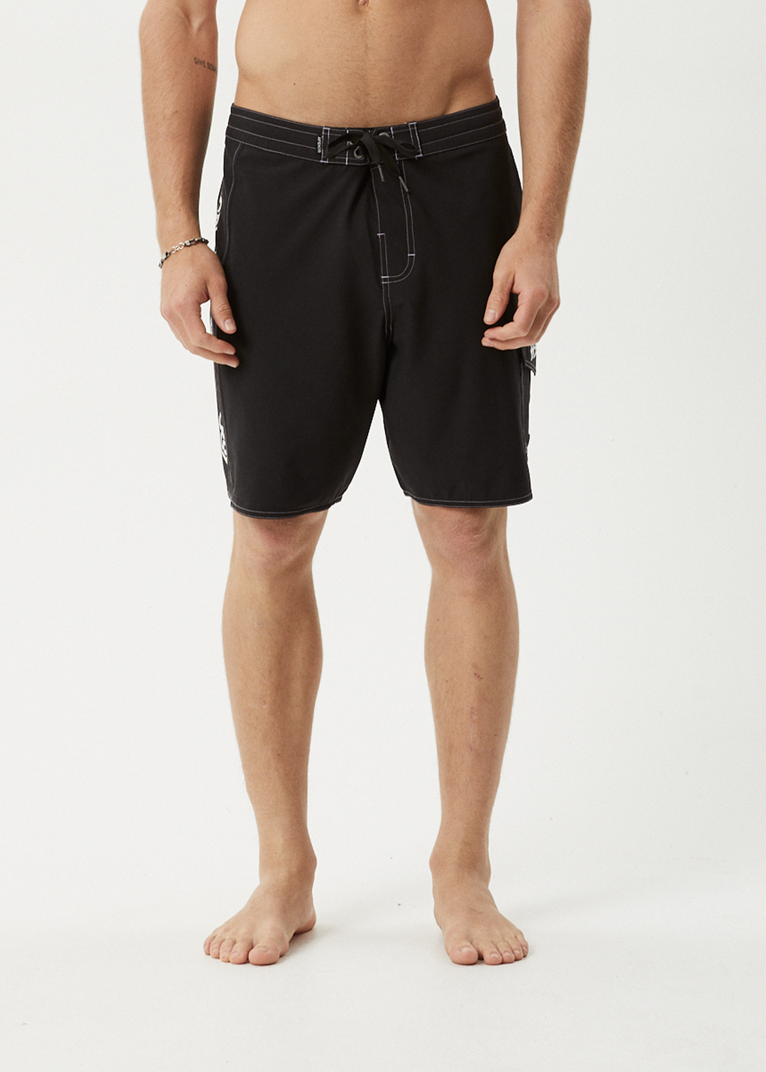 AFENDS Mens Creator - Surf Related Boardshorts 18" - Black 