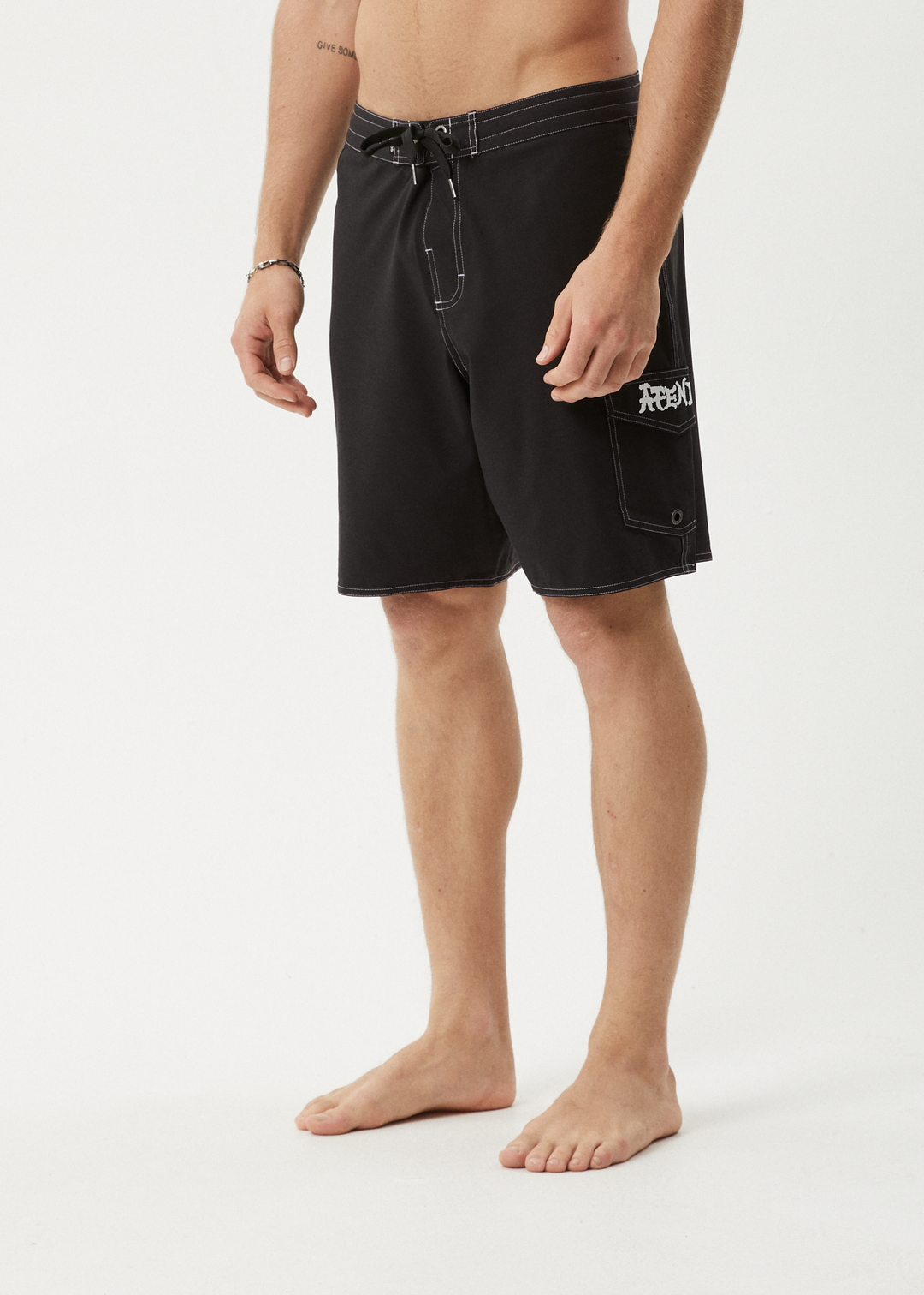 AFENDS Mens Creator - Surf Related Boardshorts 18" - Black 