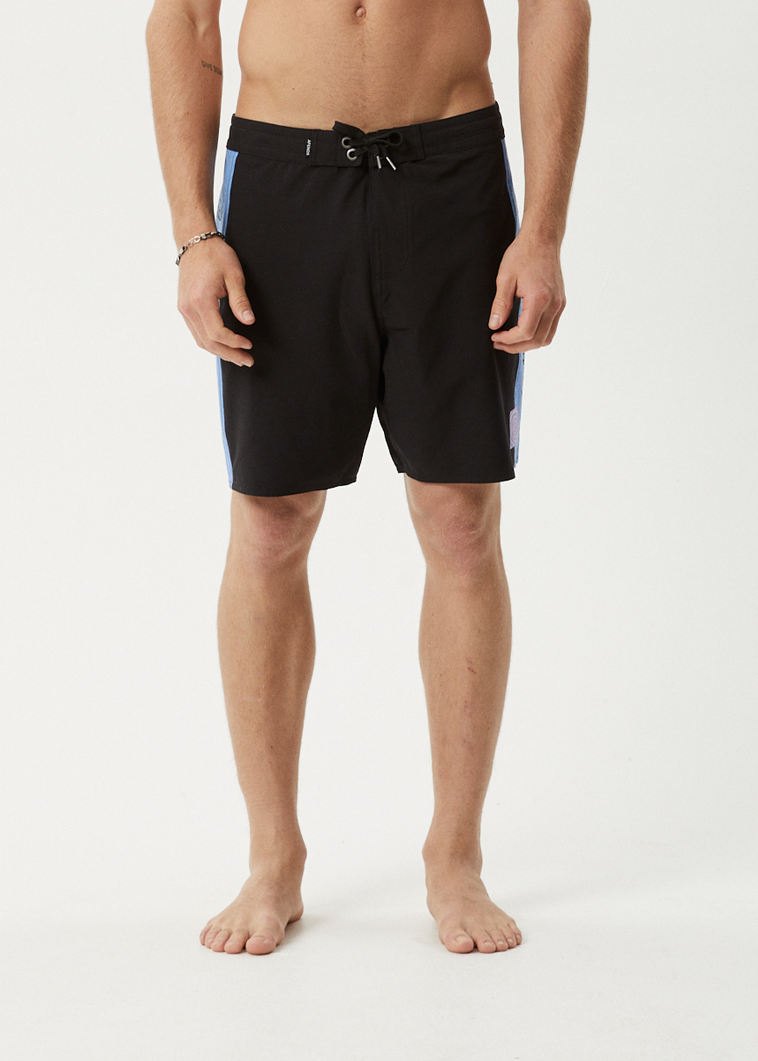 AFENDS Mens Deep State - Surf Related Boardshorts 18" - Black 